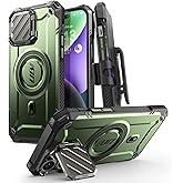 SUPCASE for iPhone 14 Pro Max Case with Camera Cover Stand (UB Mag XT) , [Compatible with MagSafe] [Built-in Belt-Clip] Heavy Duty Magnetic Phone Case for iPhone 13 Pro Max, Guldan