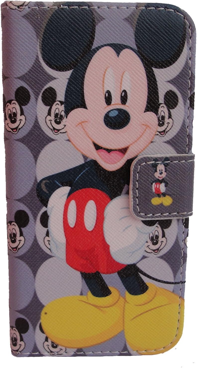 Ipod Touch 5 / 6 Generation Flip Case Cover Magnetic Fastening Disney MICKEY MOUSE Cartoon Design UK Seller