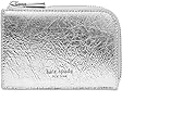 kate spade new york Mini Zip Card Case Crinkle Metallic Leather Mini Zip Card Case