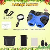 Dislocati 8x21 Binoculars for Kids w/ Compass Whistle Magnifying Glasses view 2