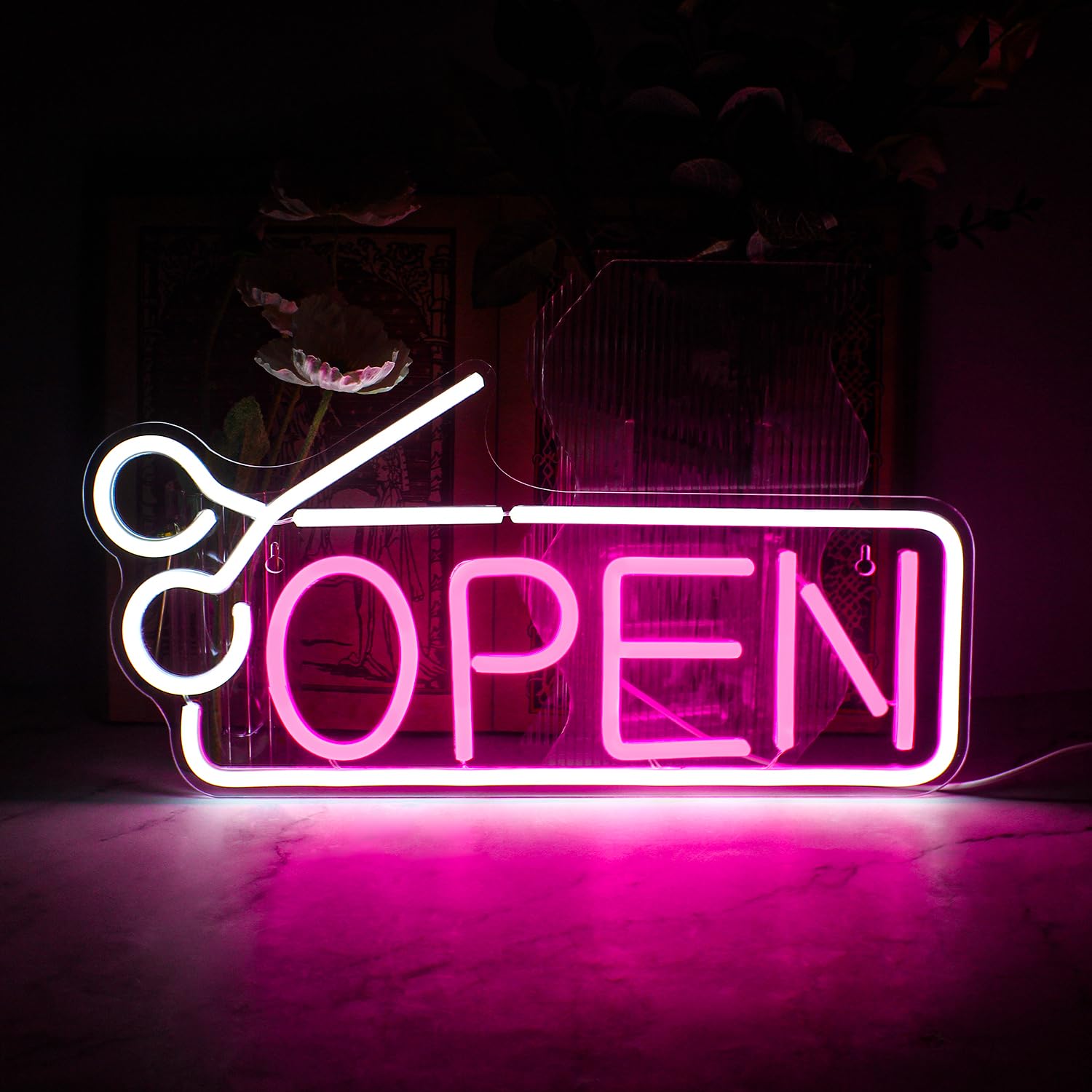 Open Neon Signs for Wall Decor, Open Signs for Business, Neon Open Sign with USB Powered for Bar,Salon,Store,Hotel,Shop,Club,Coffee — image 1