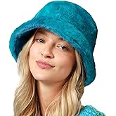CHOK.LIDS Everyday Winter Fur Bucket Hat Unisex Trendy Soft Fluffy Warm Lightweight Fleece Fisherman Cap for Women Men