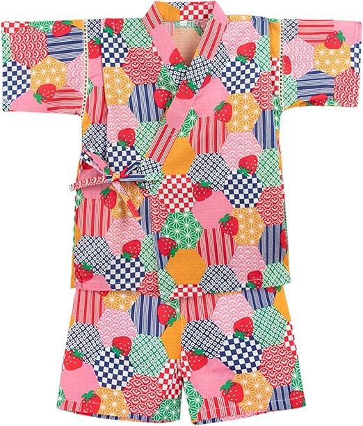 Amazon Co Jp Becos 子供甚平 女の子 浴衣 令和 和風 着物 夏祭り