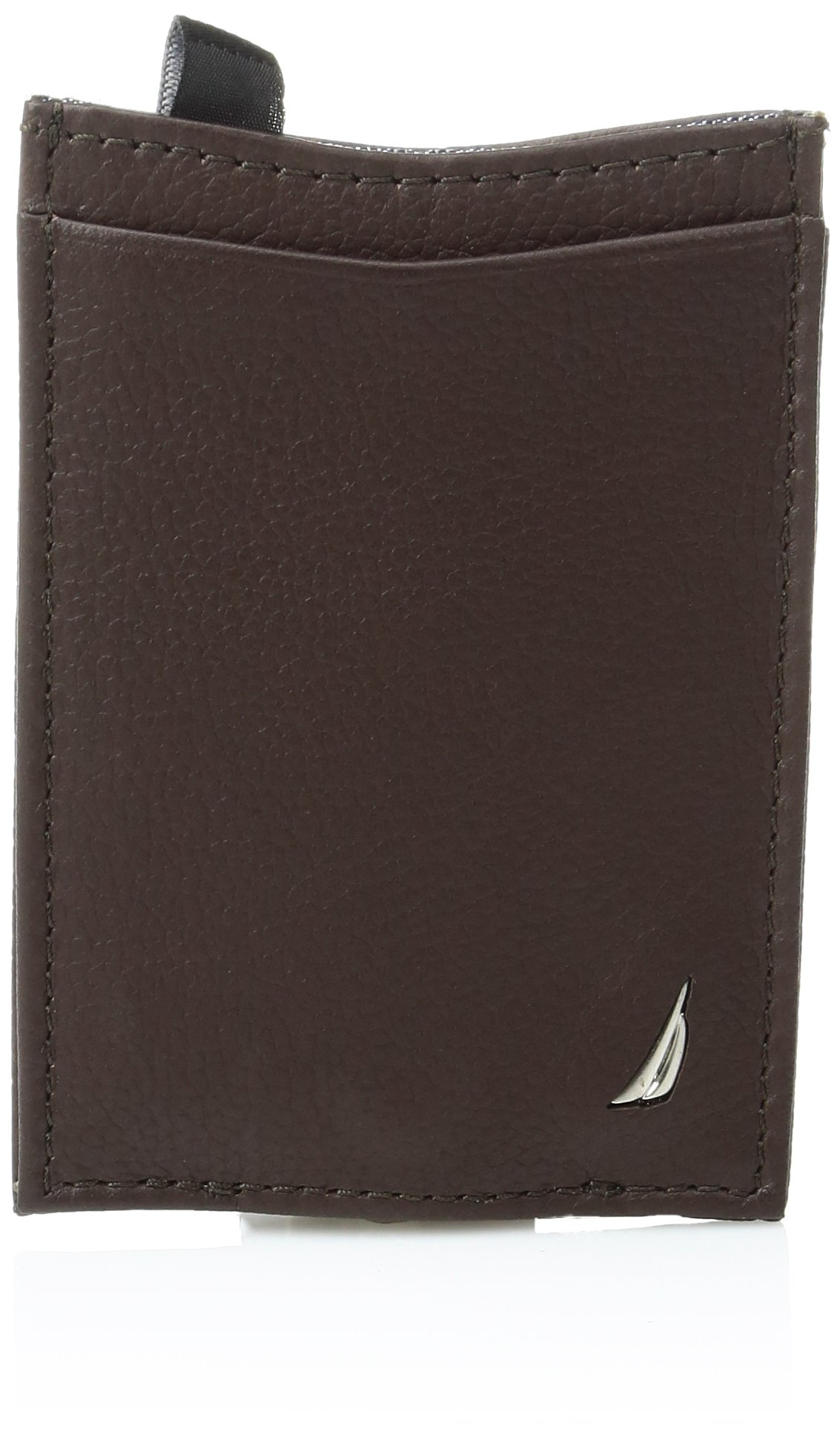 Nautica Men's Milled Credit Card Holder with Money Clip Nautical Fashions