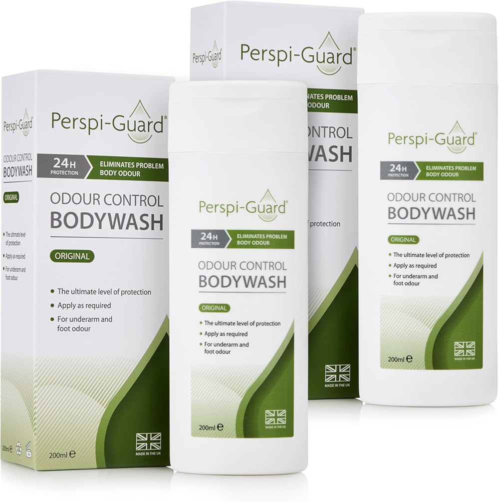 Perspi-Guard Odour Control Antibacterial Body Wash 200ml 2-Pack