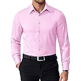 COOFANDY Mens Dress Shirts Long Sleeve Button Down Shirts Regular Fit Business Casual Shirts
