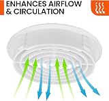 SmartHome 25x 70mm White Plastic Round Soffit Air Vent Push Fit Roof Disc Fascia view 6