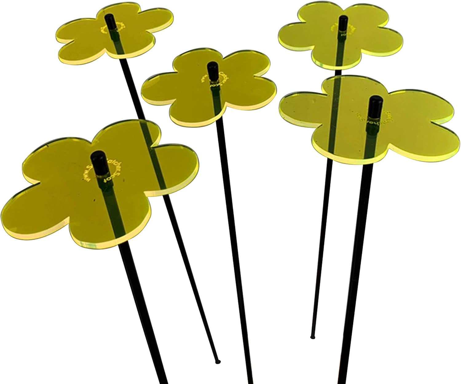 Glowing Blossom SunCatcher Garden Decor Ornaments Set of 5 Decorative Garden Stake 25cm/9.8 inch high Outdoor Yard Accessory Gardeners Gift - Image 3