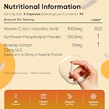 WeightWorld Liposomal Vitamin C 1000mg 180 Vegan Capsules Non-GMO view 6
