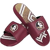 FOCO Mens Ncaa College Team Logo Athletic Sport Shower Flip Flop Gel Slides SANDAL, Gradient Wordmark, 11-12 US