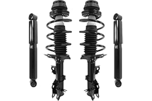UNITY AUTOMOTIVE 4-11185-259970-001 Front and Rear Replacement Complete Strut Assembly Shock Kit Fits 2012-2017 Hyundai Accent