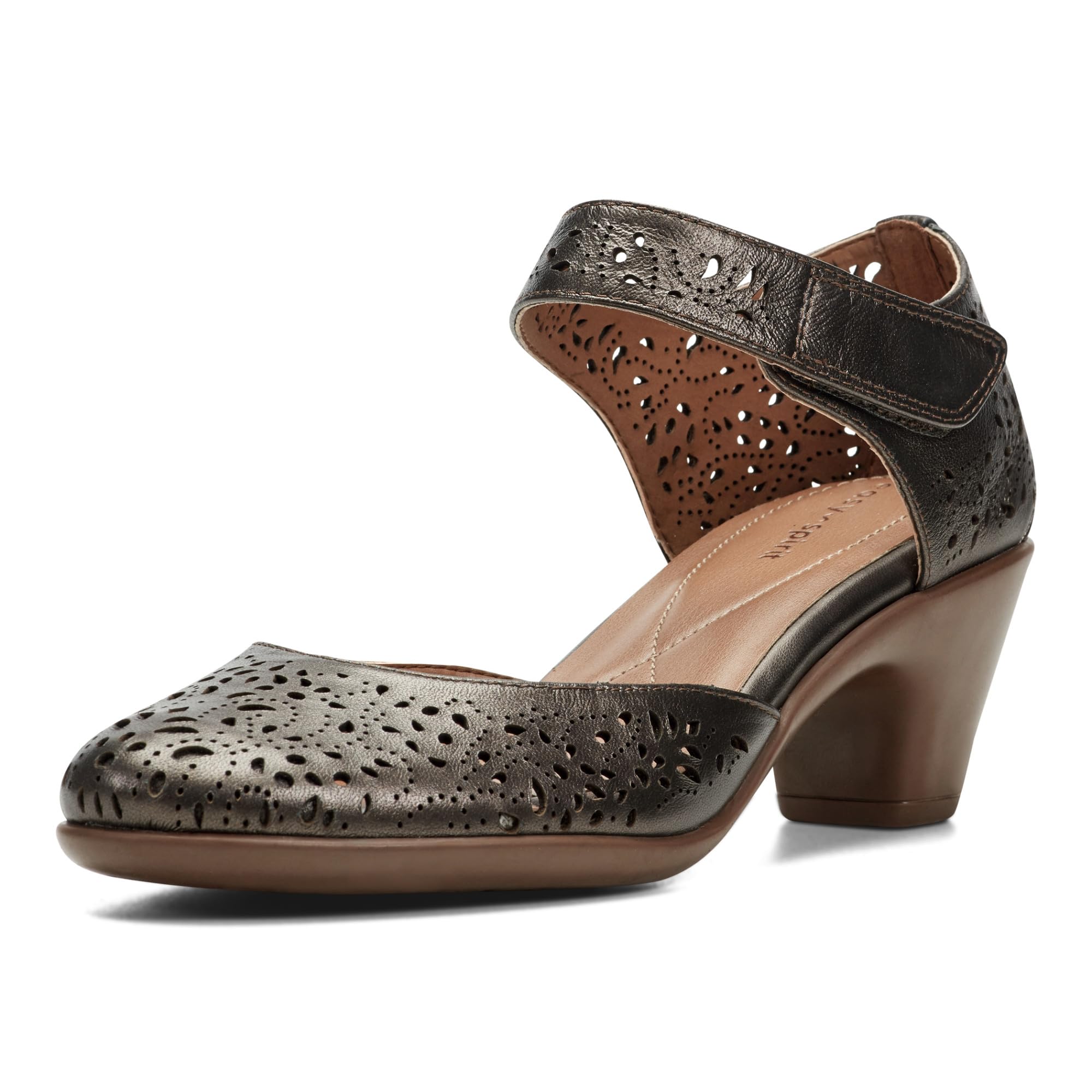 Easy Spirit Women’s Cindie Dress Pump Pewter 060, 7 W US