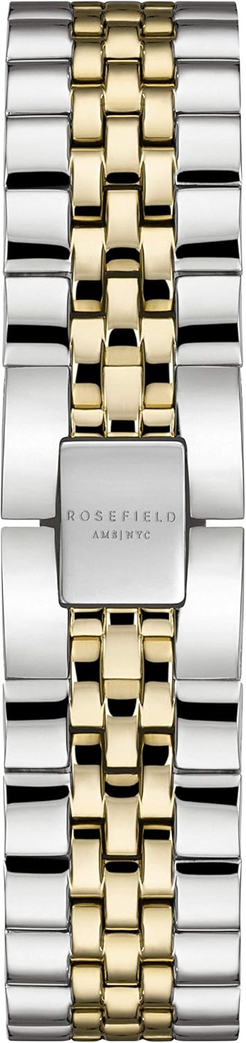 Rosefield Women's Watch The Ace Round Case - Gold & Silver ACSGD-A01, Gold & Silver Sunray & Silver & Gold - Image 3