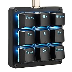 Koolertron Mechanical Numpad Macro Keyboard, 9-Key