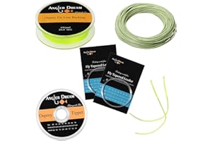 ANGLER DREAM AnglerDream WF Fly Fishing Line Kit 1 2 3 4 5 6 7 8 9WT Fly Fishing Line Leader Braided Backing Fish Line