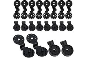 SATONBEYI 20pcs Shade Cloth Heavy Duty Lock Grip 1.5in Black Plastic Clip Garden Sun Shade Fixed Clamp Outdoor Sunshade Net Fixing Clip for Garden Sunshade Net Anti Bird Netting