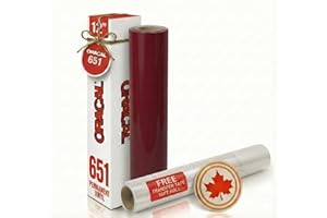 Oracal 651 Gloss Permanent Adhesive Craft Vinyl (12Inch x 10ft) for DIY Decal Bumper Sticker Wall Window Decor Mugs Using Vin