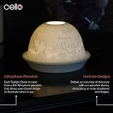 Cello Amazing Mum Tealight Dome Porcelain 3D Projection Gift view 3