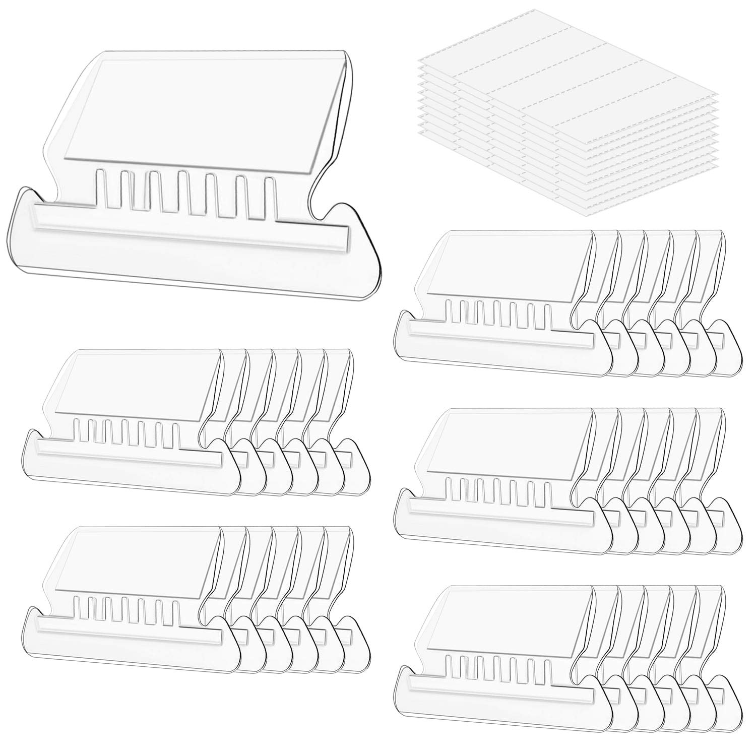 File Folder Tabs, Paxcoo 50 Sets Hanging File Folder Labels Tabs and Inserts for Hanging Folders