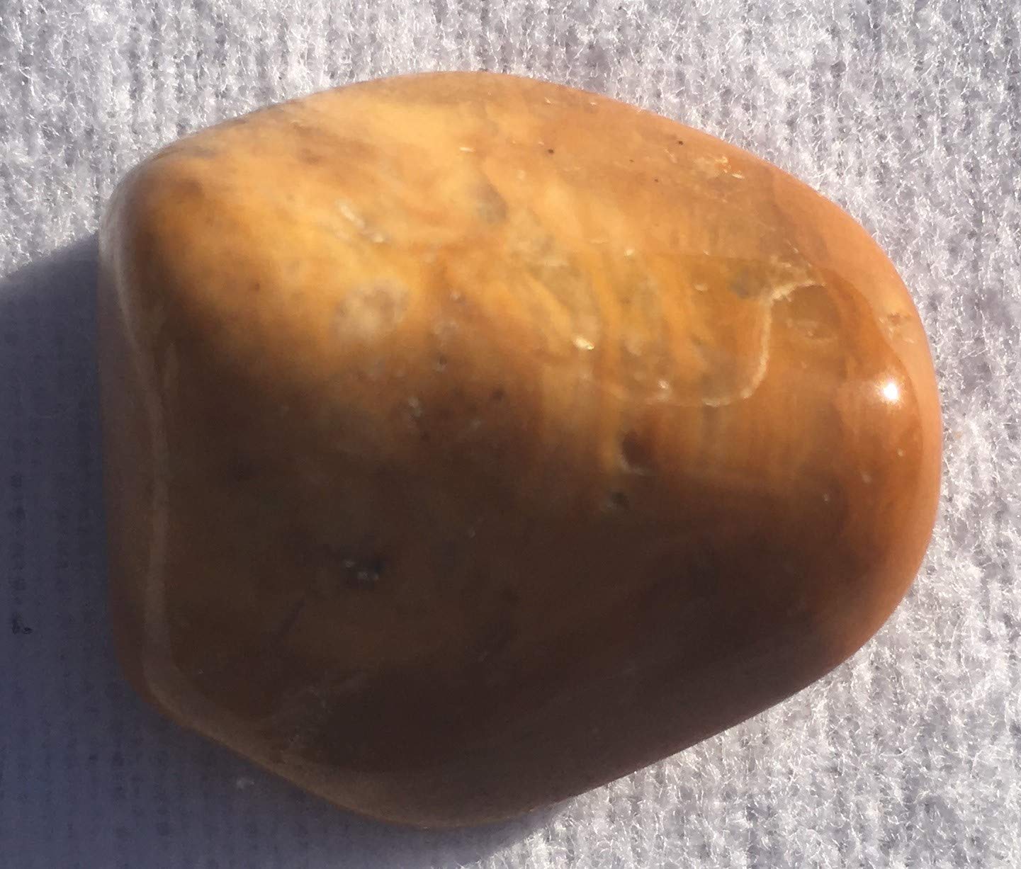 Yellow Jasper Crystal Gemstone Tumbled Stone - 1 Pc