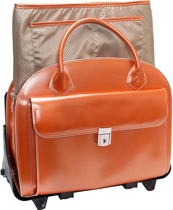 Amazon Com Mcklein Usa W Series Glen Ellyn Leather Detachable Wheeled Women S 15 4 Laptop Mcklein Computers Accessories