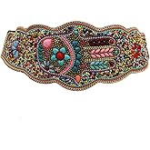 idealway Bohemian Women Belt Ethnic Strech Beaded Adjustable Waist Belly Chain Body Jewelry