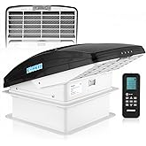 Kohree RV Vent Fan, 10-Speed Reversible Deluxe RV Fan and Vent Cover All in One - Powerful Camper Fan with Thermostat, Built-