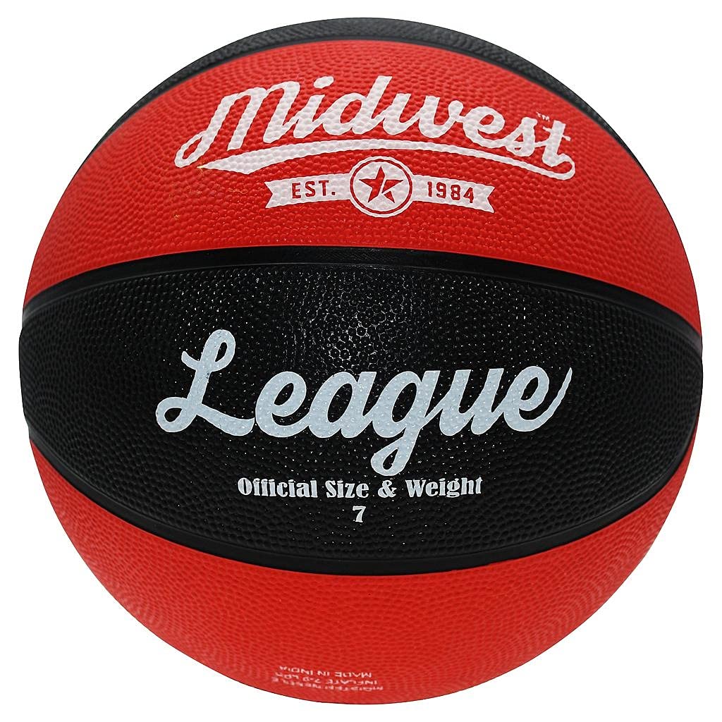 Midwest Unisex-Youth League Basketball, Black, 5