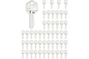 QWORK Blank Key Blanks, Pack of 50 Copper Structures Key for (KW1) Kwikset