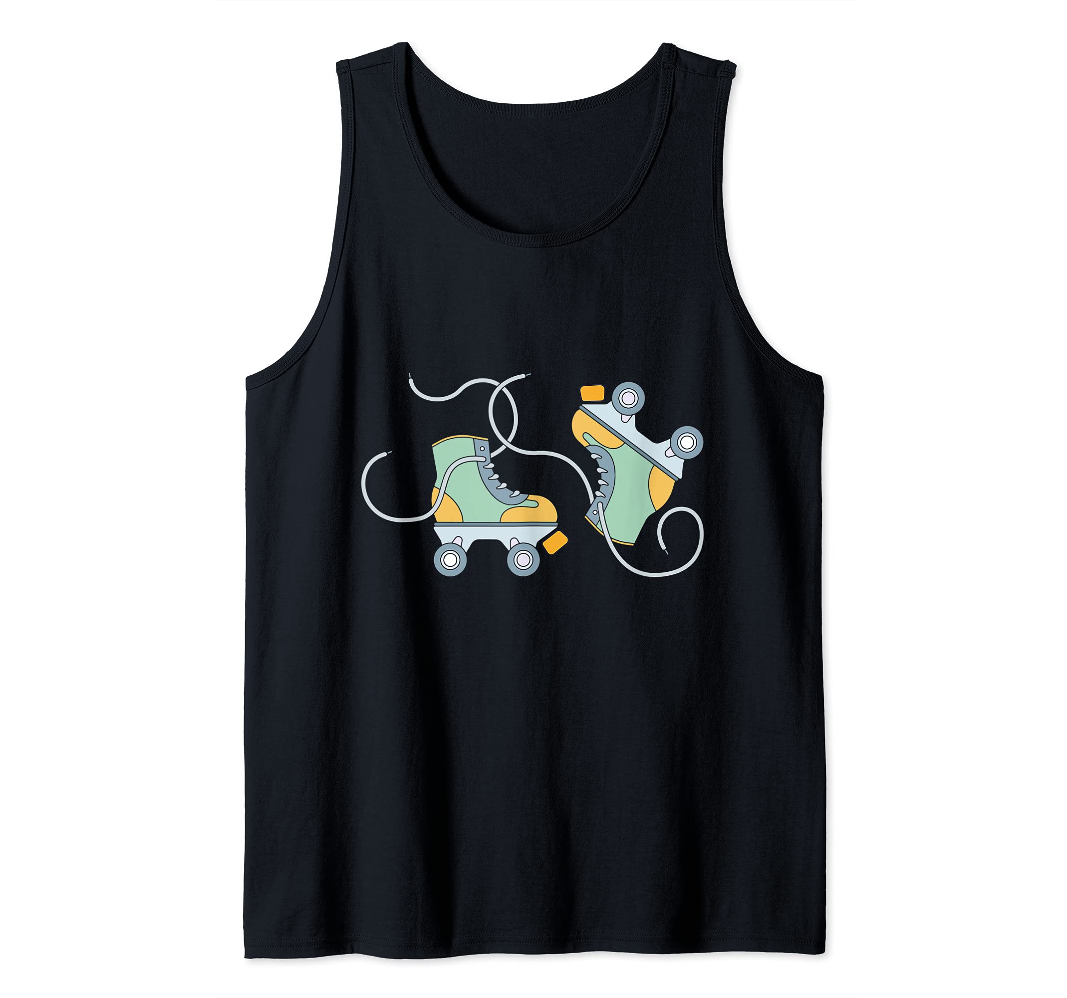 Roller Derby Skates Skate Skateboard Skateboarding Girl Tank Top