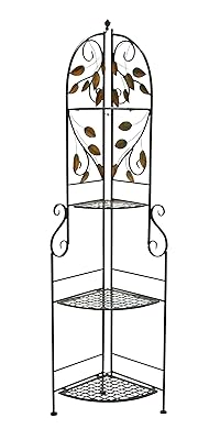 Benzara 63394 Corner Rack with Modern or Conventional Style
