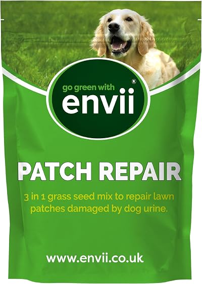 Envii Patch Repair Grass Seed Mix 400g Treats Up to 50 Patches UK Climate