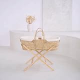 Clair de Lune Organic Palm Moses Basket Natural Cream 75x28 cm view 7