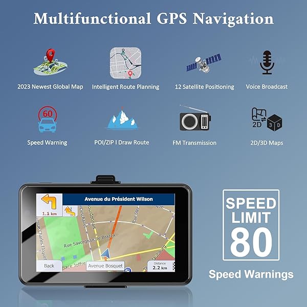 PRO GPS NAVIGATOR FOR CAR,RV/COMMERCIAL DRIVERS SEMI TRUCK,2025 16G 7″ NORTH AMERICA/EU DUAL MAP,VOICE TURN DIRECTION GUIDANCE,FREE LIFETIME MAP UPDATE,CUSTOM TRUCK ROUTING