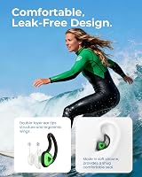 Hearprotek Swimming Ear Plugs Adults 2 Pairs Reusable Silicone Green view 3