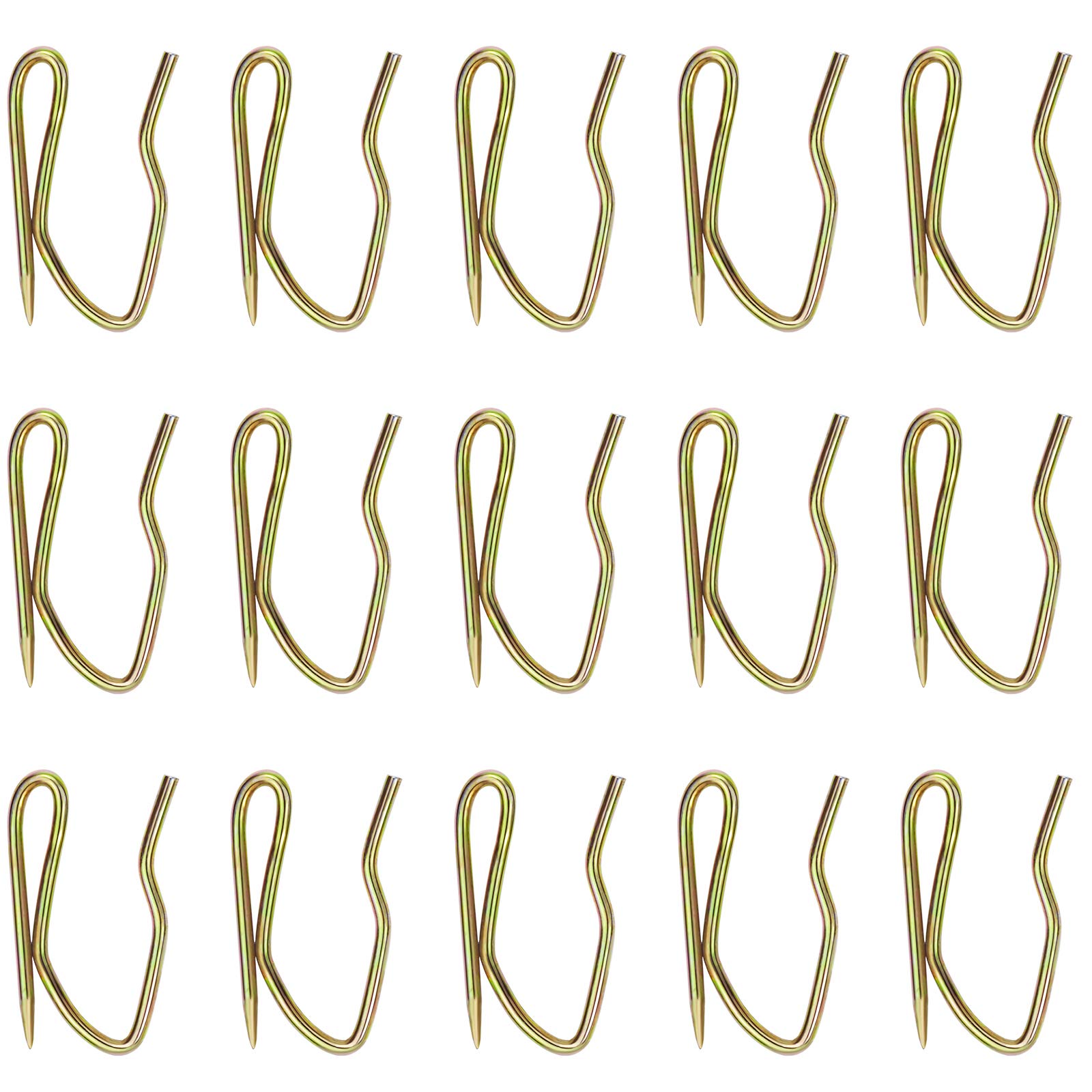 Photo 1 of 58 Pcs Metal Curtain Hooks, Nydotd Rustproof Metal Hooks Heavy-Duty Offset Pin-On Drapery Hooks for Window Curtain, Door Curtain and Shower Curtain (Vintage Bronze, 1 inch)