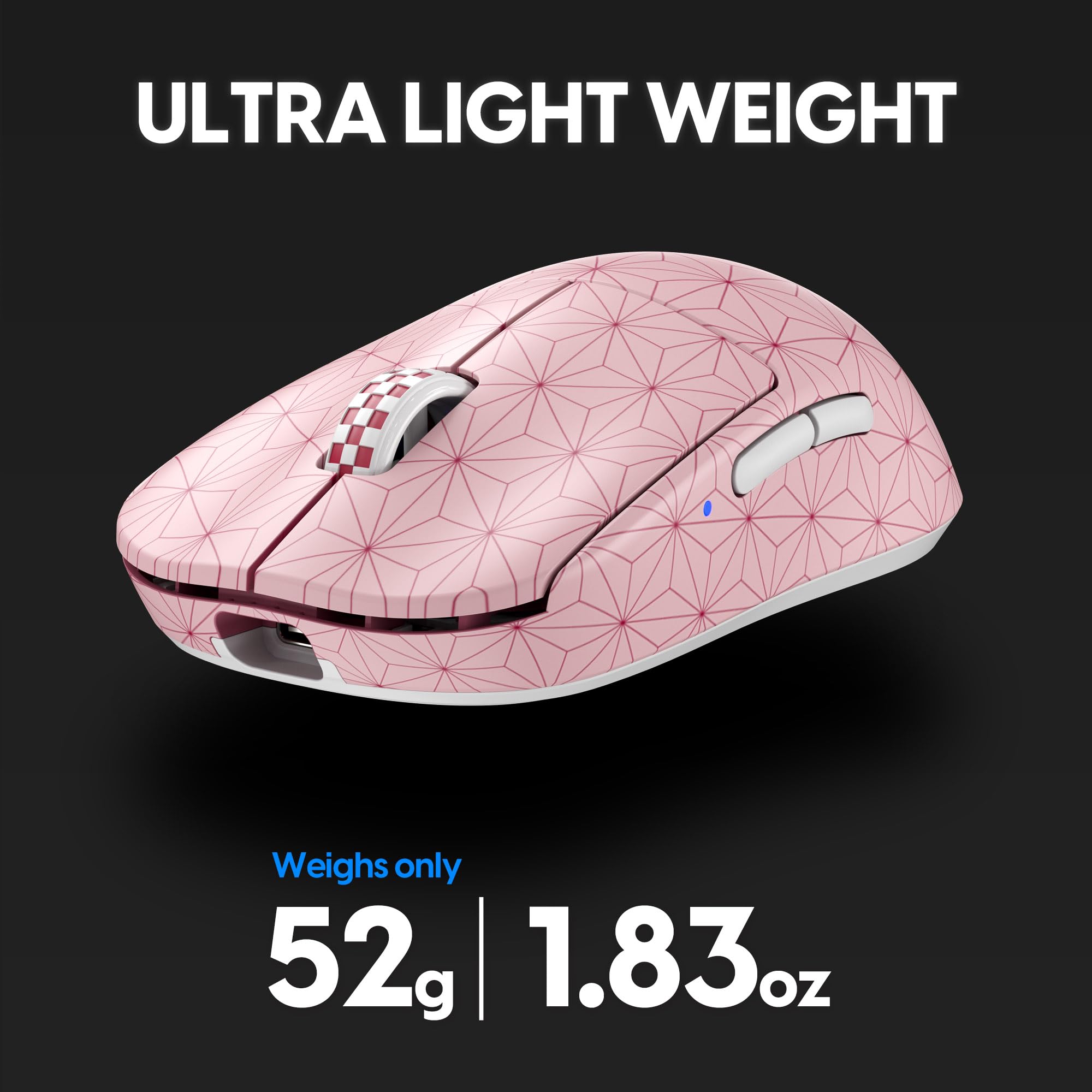 Pulsar Gaming Gears [Pulsar x Demon Slayer X2V2 Mini Wireless Gaming Mouse, Ultra Lightweight Collectible Mouse, Symmetrical PC Mac Computer Mice, Optical Switch, 2.4 Ghz 1 ms (Superglide Included)