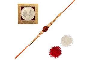 Amba Handicraft Rakhi for Brother/Rakhi/Rakhi Set/Rakhee/Designer rakhi/Send rakhi to USA/Rakhi for Brother with Gift Set/Rakhi Bhaiya Bhabhi/Rakhi Card