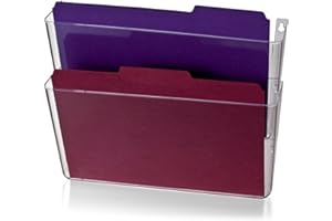 Officemate Lot de 2 dossiers muraux, format lettre, transparent, 21404