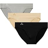 Balanced Tech Women's 3 Pack Seamless Low Rise Bikini Panties