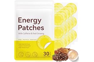 NBTREKTIE Energy Patches for Adults Men Women - Topical Daily Wellness Awake Energy Patch - Enhanced Focus & Body Support with Caffeine, Biotin, B5, B3 and B12