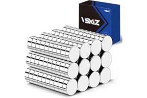 VSKIZ Small Magnets Mini Magnets, 120 Pack, 5x2mm Tiny Refrigerator Magnets, Small Little Neodymium Magnets Fridge, Tiny Rare Earth Magnets for Crafts, Micro Magnets for Whiteboard, DIY, Office