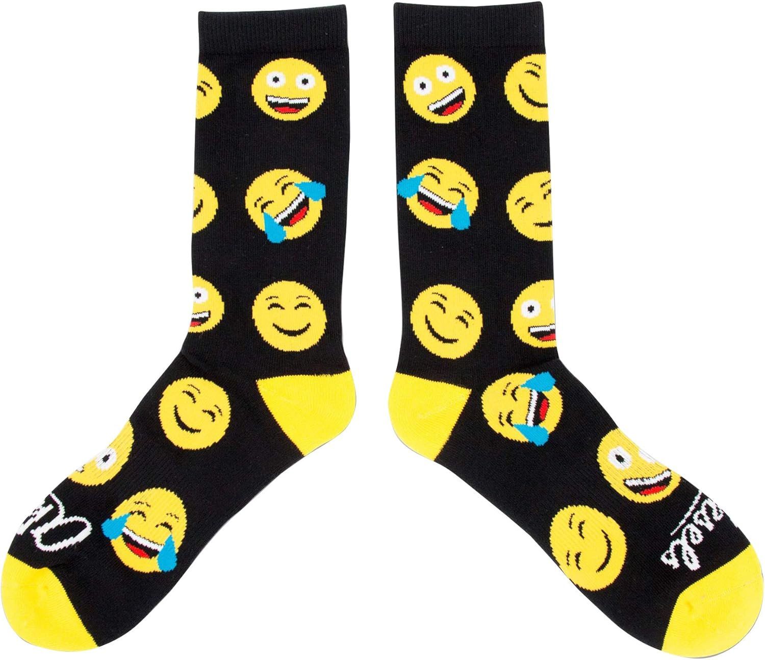 Aksels Emoji Calf Length Socks Great for Men and Women