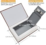 Ohuhu Book Safe with 3-Digit Lock, Real Pages Diversion Hidden Safe view 5