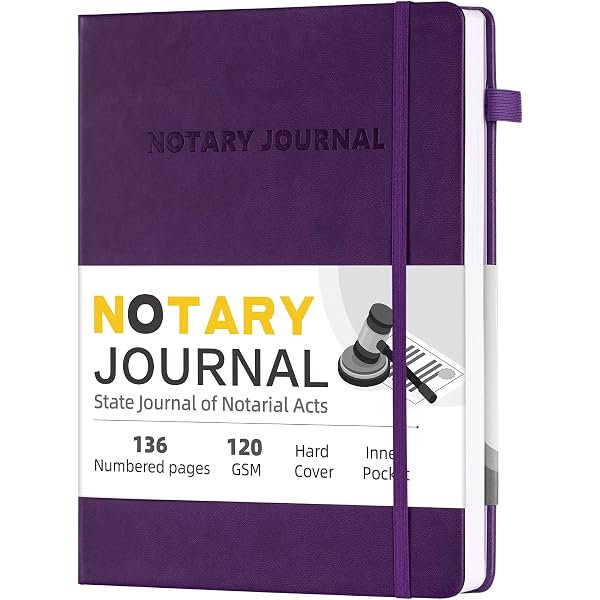 Hardcover Notary Supplies YUHUEDIT Notary Journal Log Book - 236 Entry ...