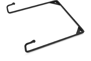 Milltown Merchants Metal Display Stand - Wall Mounted Decorative Plate Holder - Versatile Plate Hanger Stand - Black Metal Plate Stand (1 Pack, Medium)