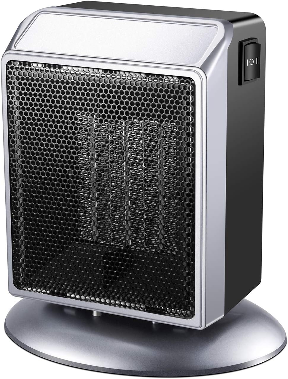 Ceramic Space Heater, 500W / 900W Small Portable Electric Heater for Office, Home, Desks, Tabletops