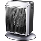 Portable Space Heater, 500W / 900W Power Setting, Personal Ceramic Heater Fast Heating Electric Heater Fan Perfect for Indoor Home Bedroom Office