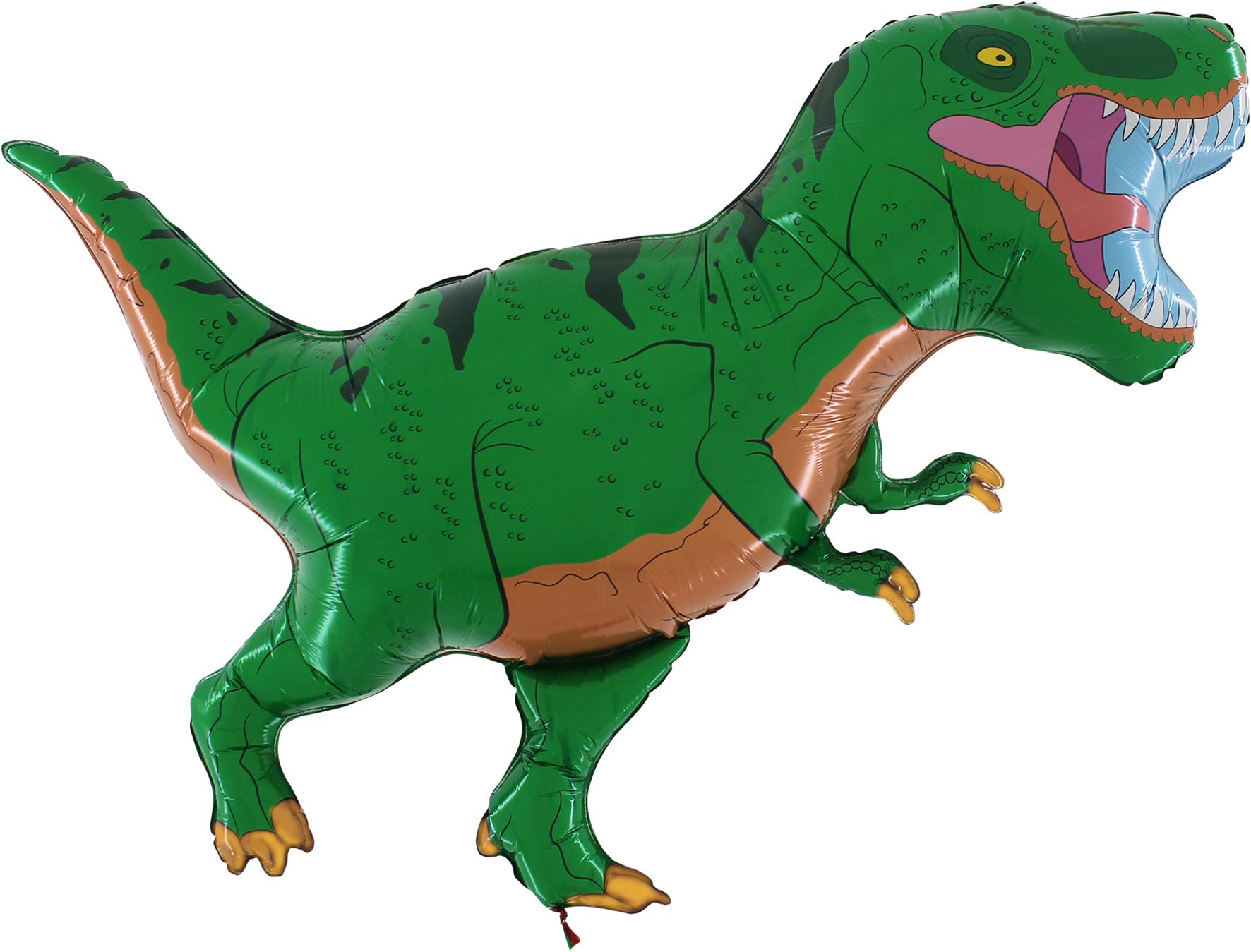 Toyland® 99cm (39") Green T-Rex Dinosaur Shaped Foil Balloon - Party Decorations