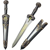 Sauvagine 14.56-inch Ancient Roman Gladius Sword, Sheath, Display Prop | Roman gladius style. Decorative design. Sheath included. Unsharpened. For role-play, display &amp; gifting.